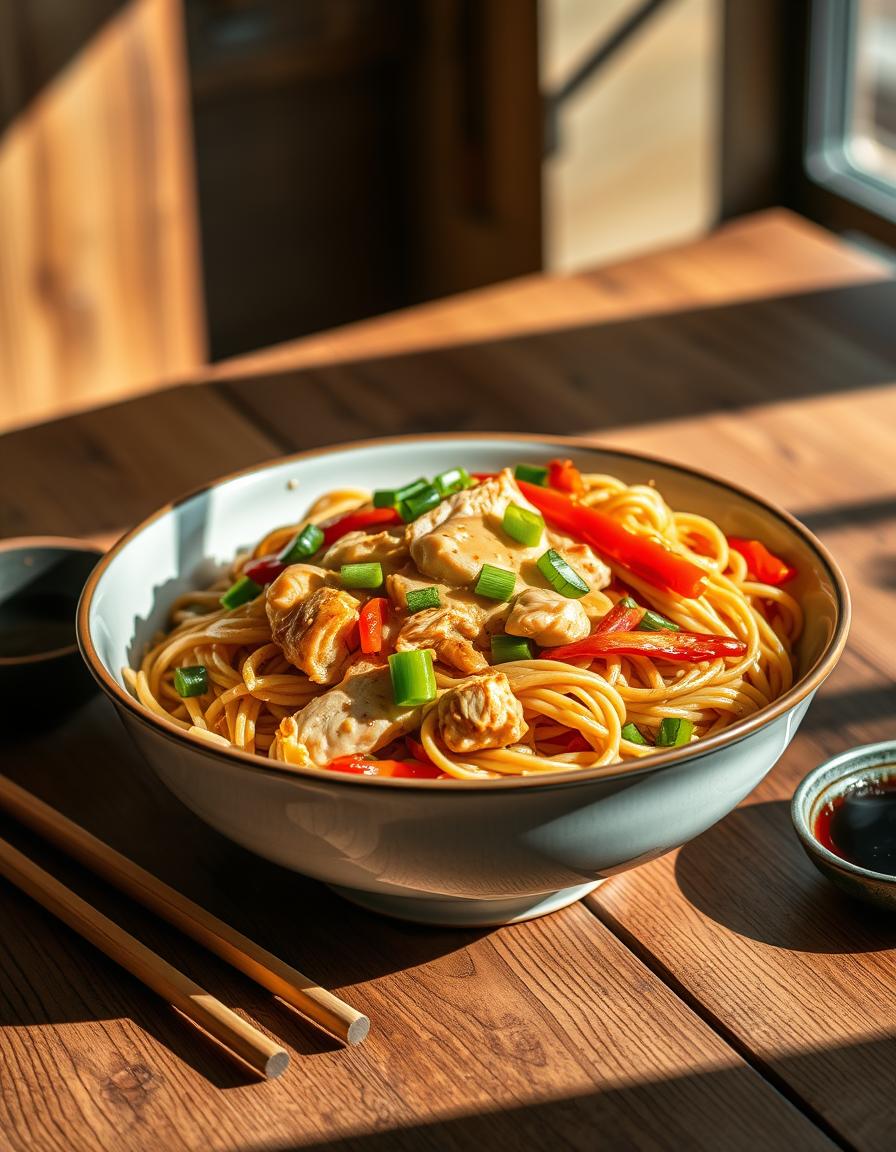 Quick and Easy Chicken Lo Mein Recipe at Home
