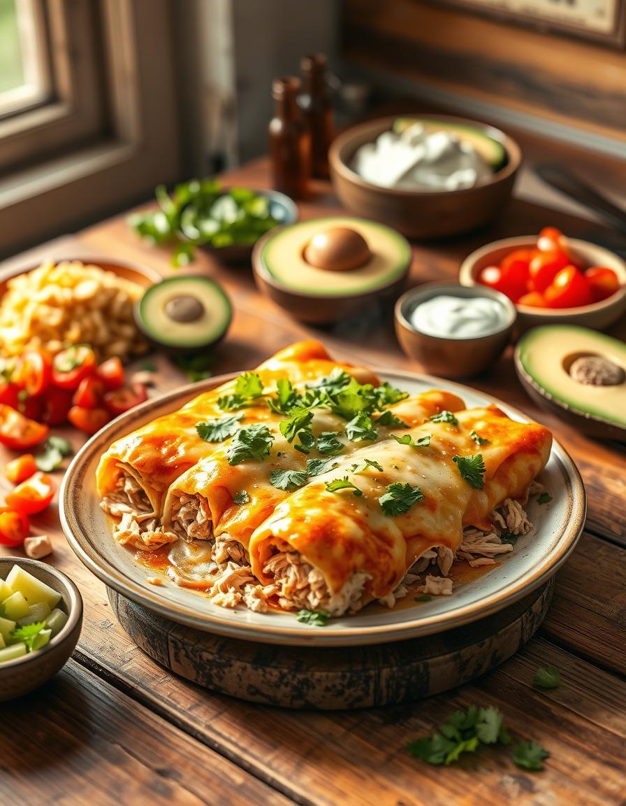 Slow Cooker Chicken Enchiladas Recipe